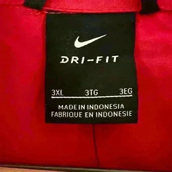 NWT Men's Nike Dry Team Woven Lightweight Full Zip Red Jacket Size 3XL - Picture 5 of 5